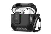 Handys - Cover & Cases - Tech-Protect Carbonox Case for AirPods 4 - Black - 5906302380312