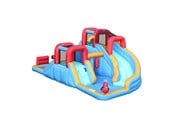Spiele im Freien - Doctor Dolphin Waterworld Hüpfburg inkl. 750 watt Gebläse - 73033A