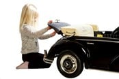 Rutscherautos und Laufräder - Mercedes 300S, 12V, Fernbedienung, Gummiräder - 300S