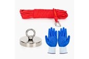 Spiele im Freien - Stanlord Angelmagnet 340 kg Zugkraft inkl. Anti-Rutsch-Handschuhe und robustes 20 Meter Seil mit Karabinerhaken - 6951398