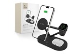 Handys - Adapter und Ladegeräte - Tech-Protect QI15W-A41 3in1 Wireless Charger with MagSafe for Apple Devices - Black - 5906302380152
