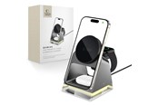 Handys - Adapter und Ladegeräte - Tech-Protect QI15W-A43 3in1 Wireless Charger with MagSafe for Apple Devices - Black - 5906302380183