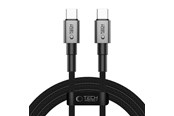 USB Kabel - Tech-Protect  UltraBoost DNA USB-C PD60W/3A 100 cm Cable - Grey - 5906302380787