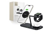 Handys - Adapter und Ladegeräte - Tech-Protect QI15W-A45 3in1 Wireless Charger with MagSafe for Apple Devices - Black - 5906302375608