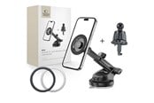Handys - Anderes Zubehör - Tech-Protect  N58 Magnetic MagSafe Car Mount for Cockpit Windshield or Air Vent Mount - Black - 5906302360888