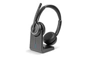 Kopfhörer/Headsets - Lindy L118 Wireless Noise Cancelling Headset & Charging Base - 20450