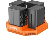Kameras und Objektivzubehör - SmallRig 4834 NP-F970 4-Channel Camera Battery Charger & 4-Battery Kit - 4834