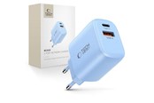 Handys - Adapter und Ladegeräte - Tech-Protect NCA20 PD 20W QC3.0 USB-A / USB-C Wall Charger - Blue - 5906302330652