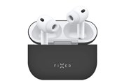 Handys - Anderes Zubehör - FIXED Silky Silicone case for Apple AirPods Pro 3 Black - FIXSIL-1629-BK