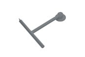 Badezimmerzubehör - Gedy Silikon-Duschabzieher mit Haken - 264108