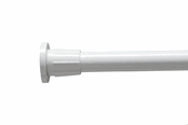Badezimmerzubehör - Croydex Teleskop-Duschvorhangstange – max. 183 cm - AD101022