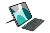 Tastaturen - Logitech Flip Folio - keyboard and folio case full size - QWERTY - English - graphite Input Device - Tastatur & Folio-Set - Englisch - Grau - 920-013403
