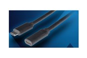 USB Kabel - Lanberg - USB-C extension cable - USB-C to USB-C - 50 cm - CA-USBE-20CC-0005-BK