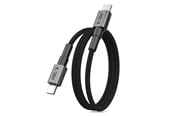 USB Kabel - Tech-Protect Ultraboost DNA MagTwist USB-C PD Cable 100W / 5A 100 cm - Gray - 5906302331864