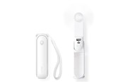 Powerbank (Akku) - Jisulife Handheld Fan Life8 Mini Portable USB Fan with 2000mAh Power Bank and Flashlight - White Powerbank (Akku) - Weiß - 2000 mAh - 6975061536659