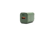 Handys - Adapter und Ladegeräte - Hune Hurón D20 Dual USB-C & USB-A 20W Charger - Forest Green - AT-ACC-WA-133