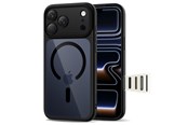 Handys - Cover & Cases - Tech-Protect  Magpeak Magsafe CC Case for iPhone 17 Pro Max - Clear Black - 5906302333622