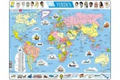 Puzzle - Larsen Puzzles Puzzle World Politics - 107 pieces Maxi (36.5x28.5 cm) Boden - K1