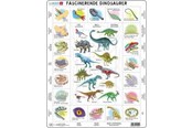 Puzzle - Larsen Puzzles Puzzle Fascinating Dinosaurs - 35 pieces Maxi (36.5x28.5 cm) Boden - HL9
