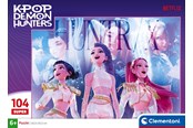 Puzzle - Clementoni K-Pop Demon Hunters Super 104 brikker - 27257