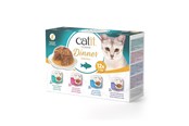 Katzen - Catit - Dinner Dual-layer Wet Food for Cats - Multipack fish 12x75 g - 44720