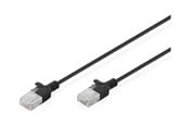 Netzwerk - Kabel - DIGITUS patch cable - black - Schwarz - DK-1618-010S-BL-10