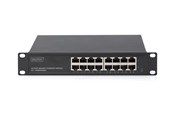 Switches - DIGITUS - switch - 16 ports - unmanaged - rack-mountable - DN-80115-1