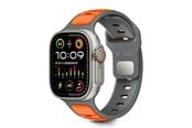 Smartwatch - Accessories - Tech-Protect IconBand Line Strap for Apple Watch 44 / 45 / 46 / 49 mm - Gray-Orange - 5906302333431