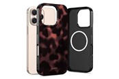 Handys - Cover & Cases - Tech-Protect Lamano MagSafe Case for iPhone 16 Pro Max - Black & Red - 5906302334513