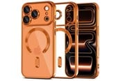 Handys - Cover & Cases - Tech-Protect MagFlex MagSafe Case for iPhone 17 Pro Max - Clear Orange - 5906302334629