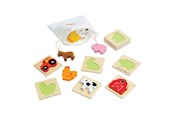 Baby Spielzeug - Bigjigs Wooden Shape Puzzle Farm - 10 pcs. - 35025