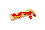 Baby Spielzeug - Bigjigs Wooden Number Puzzle Caterpillar - 10 pcs. - BJ745
