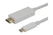 Display Kabel - Deltaco adapter cable - 3 m - USBC-HDMI-1030