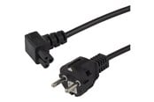 Stromkabel (Intern) - Deltaco - power cable - power CEE 7/7 to IEC 60320 C5 - 5 m - DEL-121-5