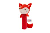 Baby Spielzeug - Akuku Soft plush rattle/squeaker Fox - A0643