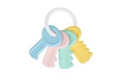 Baby Spielzeug - Akuku Baby rattle / KEYS BRIGHT - A0680