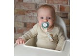 Babypflege - Akuku The soother band with clip DINOSAURS - A0580