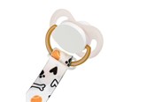Babypflege - Akuku The soother band with clip BONES - A0581