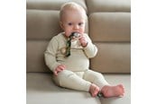 Babypflege - Akuku The soother band with clip LEAFS - A0583