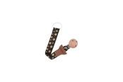 Babypflege - Akuku The soother band with clip GOLDEN STARS - A0585