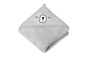 Babypflege - Akuku Baby hooded towel 100x100 cm / grey - A0662