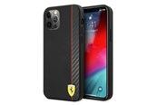Handys - Cover & Cases - Ferrari FESAXHCP12LBK iPhone 12 Pro Max Carbon Stripe - Black - 3700740499443