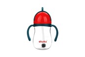 Babypflege - Akuku Non-spill cup with weighted straw BLUE/RED - A0164