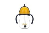Babypflege - Akuku Non-spill cup with weighted straw NAVY BLUE/YELLOW - A0165
