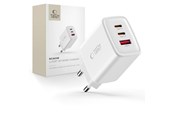 Handys - Adapter und Ladegeräte - Tech-Protect NCA65W-GAN AC Charger 3-Ports 65W - White - 5906302336074