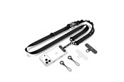 Handys - Anderes Zubehör - Tech-Protect  C9S Rope Crossbody Phone Lanyard - Black - 5906302339655