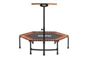 Trampolin - Orange Fitness-Trampolin mit Griff, orange - 805-556