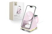 Handys - Adapter und Ladegeräte - Tech-Protect QI15W-A43 3in1 MagSafe Inductive Charger - Pink - 5906302380190
