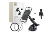Handys - Adapter und Ladegeräte - Tech-Protect MM15W-V9 Car Mount with MagSafe for Dashboard and Ventilation Grille 15W - Black - 5906302380695