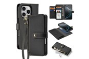 Handys - Cover & Cases - Dux Ducis Lava Leather Case for iPhone 16 Pro Max - Black - 6934913004999
